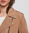 Women's PLAIT BALFERN SUEDE BIKER JACKET