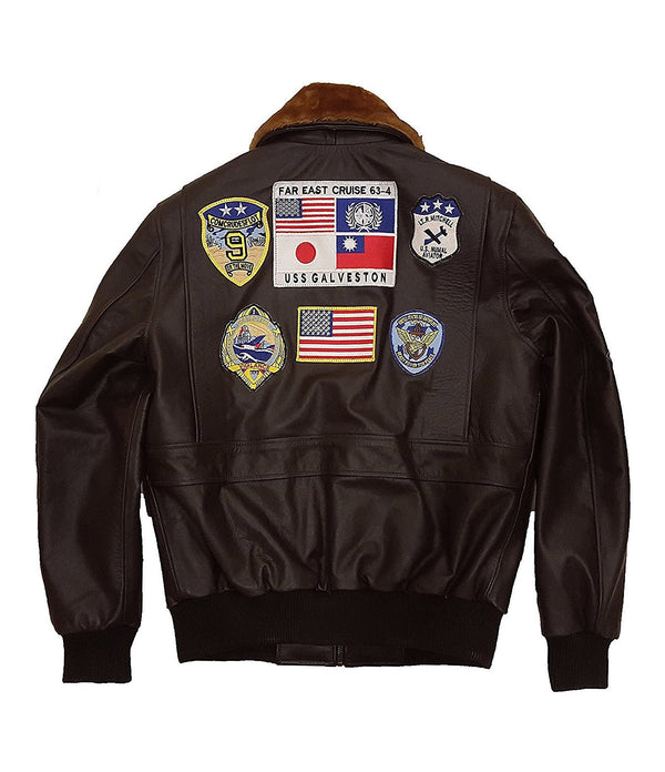 TOM CRUISE TOP GUN MAVERICK BOMBER LEATHER JACKET