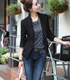 Newest OL Ladies Fashion Slim Suit Coat Business Blazer Women Long Sleeve Jacket Outwear Black Blazer Plus Size