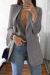 Fashion New Women Autumn Long Sleeve Elegant Fashion Slim Casual Business Blazer Suit Ladies Office Jacket Coat Outwear Hot